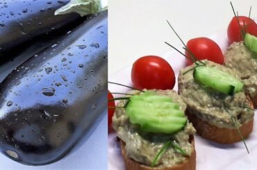 Roasted Eggplant Paté for Canapé | Dips and Spread recipes | Italian food