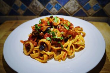 Handmade Fresh Pasta: Seafood Puttanesca!