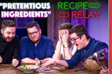 PRETENTIOUS INGREDIENTS Recipe Relay Challenge | Pass it on S2 E5