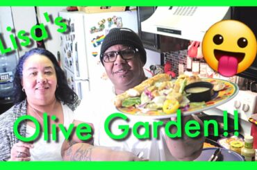 LISA IN THE KITCHEN!! (COOKING OLIVE GARDEN)