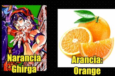 Jojo Part 5 Italian Name Translations