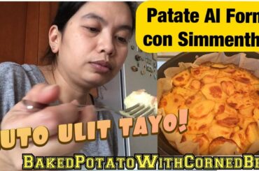 HOW TO COOK PATATE AL FORNO CON SIMMENTHAL + MUKBANG / TAGALOG / JACQsVlog
