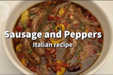 Sausages and Peppers, Italian recipe
