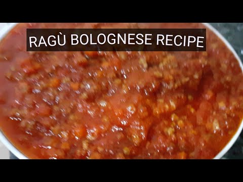 RAGÙ ALL BOLOGNESE RECIPE RAGÙ ALL BOLOGNESE RECIPE