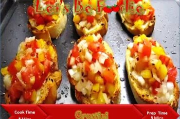 Crostini recipe/ Italian evening snacks and starter recipe/ Italian recipe - let's be foodie