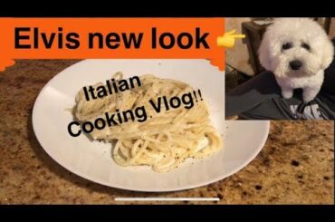Italian/filipina couple in italy: Italian Cooking Vlog+Elvis new look!!
