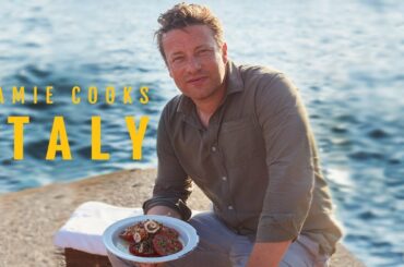 Jamie Cooks Italy | Chargrilled Squid, Chicken Pot Roast, Seafood Stew and Fresh Pasta and Pesto