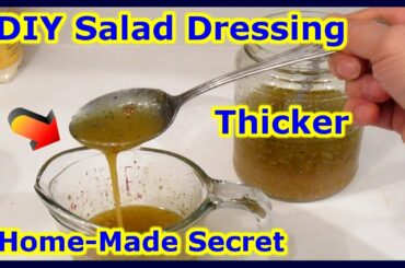 How To Make Salad Dressing THICKER + LESS SEPARATION - Italian Balsamic Vinaigrette EASY + SIMPLE