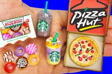 9 DIY MINIATURE FAST FOOD REALISTIC HACKS AND CRAFTS !!!!