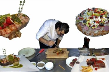 Turkish Restaurant Foods Meat Fish Combination And Pizza Recipes