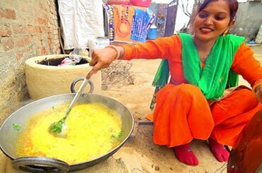 Village Food in India - SUPER SPICY Curry in Rural Punjab, India! Eating NORTH INDIAN Food!!