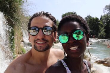 ONE DAY IN TUSCANY - eating Fiorentina steak in Saturnia! - couple Vlog - Lempies