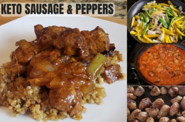 SO EASY AND GOOD! KETO CHEESY ITALIAN SAUSAGE & PEPPERS RECIPE!