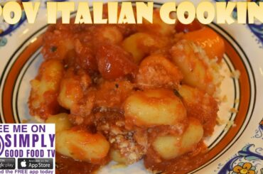Baked Tomato Basil Gnocchi: POV Italian Cooking Episode 58