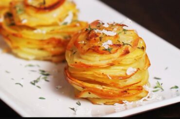 Parmesan Potato Stacks Recipe