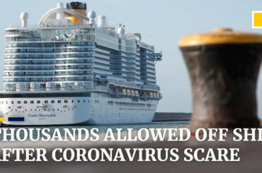 Cruise ship passengers held in Italy free to go after negative coronavirus case