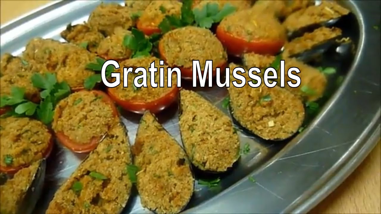 Mussels Gratin Italian Food Mussels Gratin Italian Food