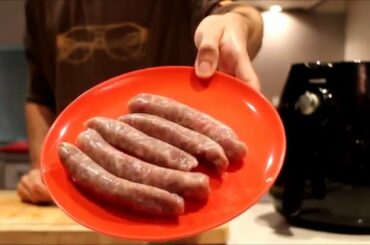 Cooking Sausages with an Oil Less Fryer