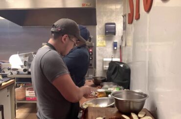 An Italian, an Asian teach a British Brother how to cook......or it is the other way around......?