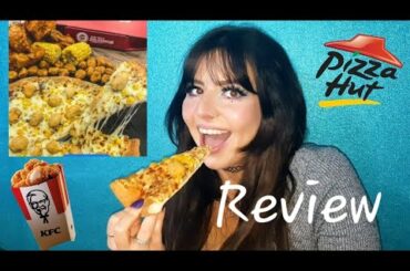 KFC Popcorn Chicken Pizza From Pizza Hut Review