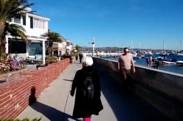 A walking tour of Balboa Island in Newport Beach -Orange County California