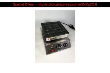 ⚡️ Dutch Poffertjes Machine Mini Pancake Grill 950W 25 Holes Non-stick Cooking Surface 2pcs/lot Fre