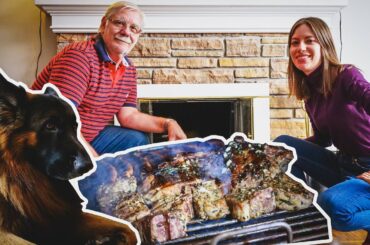 ASADO DE CORDERO en Chimenea + Super Picada con Vinos | ASADO ARGENTINO EN CANADÁ en Invierno 🇦🇷❄️🇨🇦