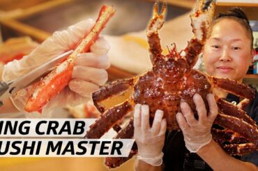 Chef Mikiko Ando is a Master of King Crab Sushi  — Omakase
