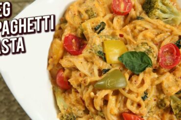 One Pot Pasta Recipe - Easy Homemade Veg Spaghetti Pasta - Italian Pasta Recipe - Ruchi