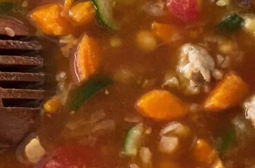 Italian Inspired Veggie Filled Soup