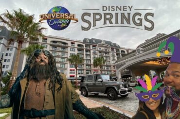 My Epic Theme Park Weekend | Topolino's Dinner | Hagrid's | Mardi Gras 2020 | Disney Springs!