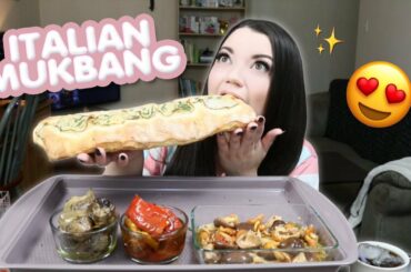 ITALIAN BREAD & ANTIPASTO MUKBANG!! 😍 *Eating Show*