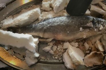 Salt-baked branzini: How to make it the flaming Mediterranean way