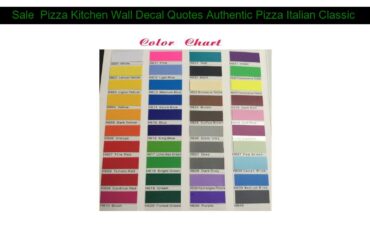 Pizza Kitchen Wall Decal Quotes Authentic Pizza Italian Classic Recipe Wall Stickers Interior Pizz