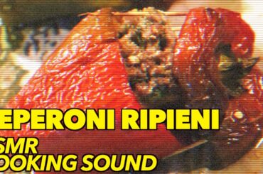 VLOG MASAK |  EASY ITALIAN FOOD 'PEPERONI RIPIENI |  ASMR COOKING SOUND [SUB ENGLISH]