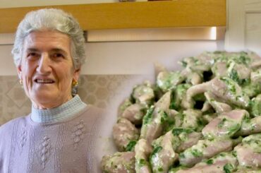 Pasta Grannies love Cicci's chestnut trofie with parsley pesto!
