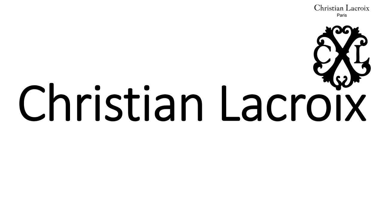 How to Pronounce Christian Lacroix? (CORRECTLY) French Pronunciation - Italian Food