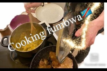 🇨🇩CONGO FOOD - ITALIAN HUBBY👨🏻‍🍳COOKING FUMBWA NA FUFU🇨🇩