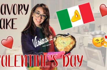 Italian Girl Cooks a Heart Savory Cake for Valentine’s Day || justmeteenager