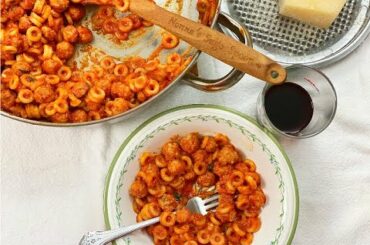 Anelletti and Meatballs - Spaghetti-Os -  Rossells'a Cooking with Nonna