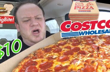 COSTCO ☆$10 FOOD COURT PEPPERONI PIZZA☆ Food Review!!!