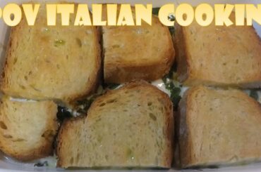 Baked Caprese Bruschetta: POV Italian Cooking Episode 27