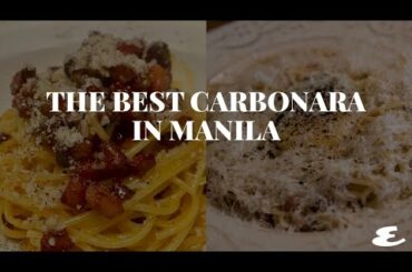 Esquire Eats: The Most Authentic Carbonara in Metro Manila