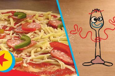 Pizza Planet Pizza with Chef Forky | Cooking With Pixar