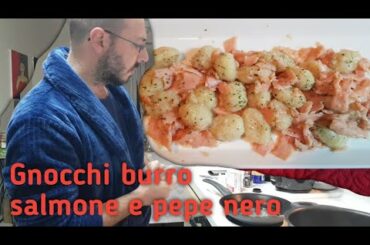 GNOCCHI BURRO SALMONE E PEPE NERO | ITALIAN VERSION | HUSBAND COOKS