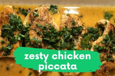 Zesty Chicken Piccata by No Fear Cooking