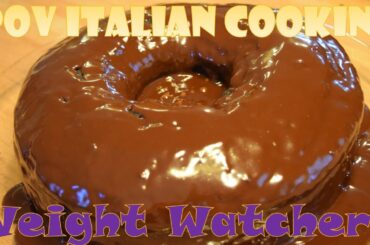 Weight Watcher Chocolate Cake with Vin Santo Glaze: POV Italian Cooking Episode 21