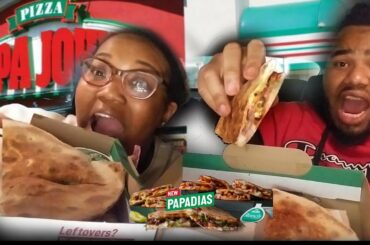 Papa John's New Papadias Review | Philly Cheesesteak and Italian Papadias