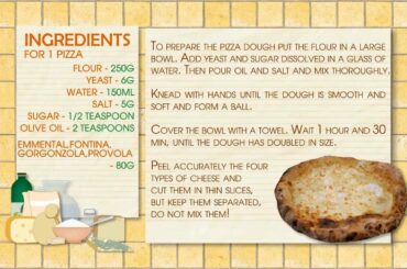 SEN6 - Italian Recipes Book: Pizza Quattro formaggi