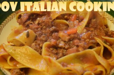 Italian Sausage & Lamb Ragu: POV Italian Cooking Episode 22